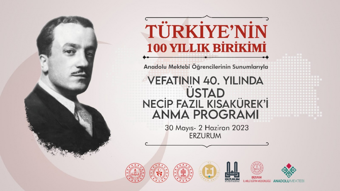 ANADOLU MEKTEBİ ÖĞRENCİLERİNDEN NECİP FAZIL'I ANMA PROGRAMI